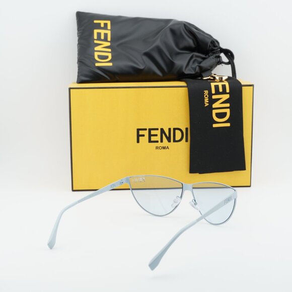 Fendi FE40138U 85V Cat Eye Sunglasses - Light Blue main image 6
